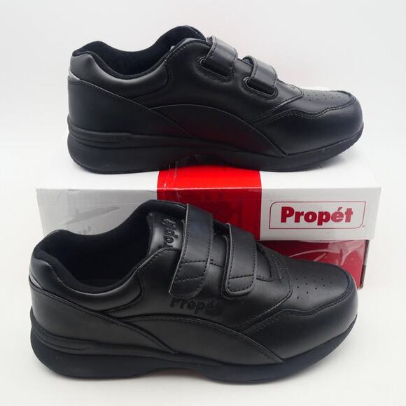 Propet Shoes - NEW Propet Women's 6 Wide 4E (XX) Tour Walker Strap Black Leather Shoes